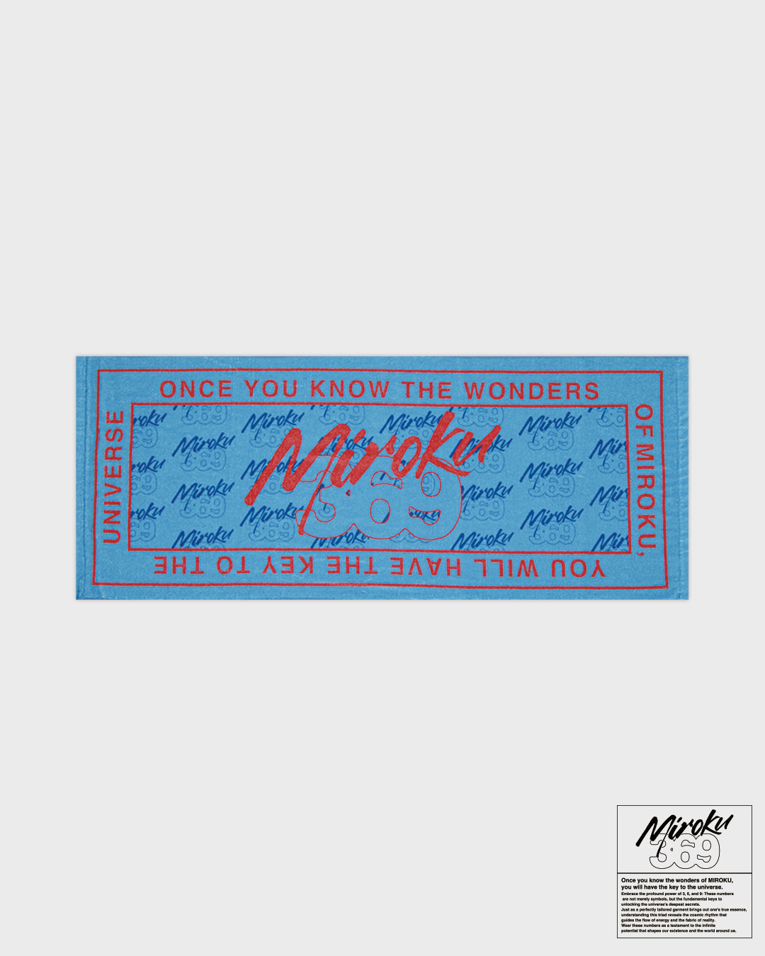 ▶︎miroku369 369 logo Face towel – MIROKU Official Store