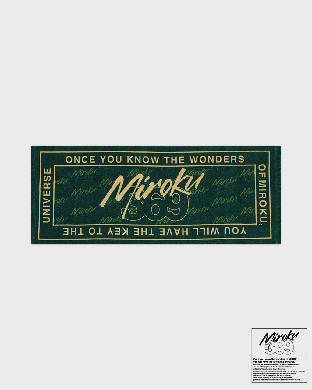 369 logo Face towel