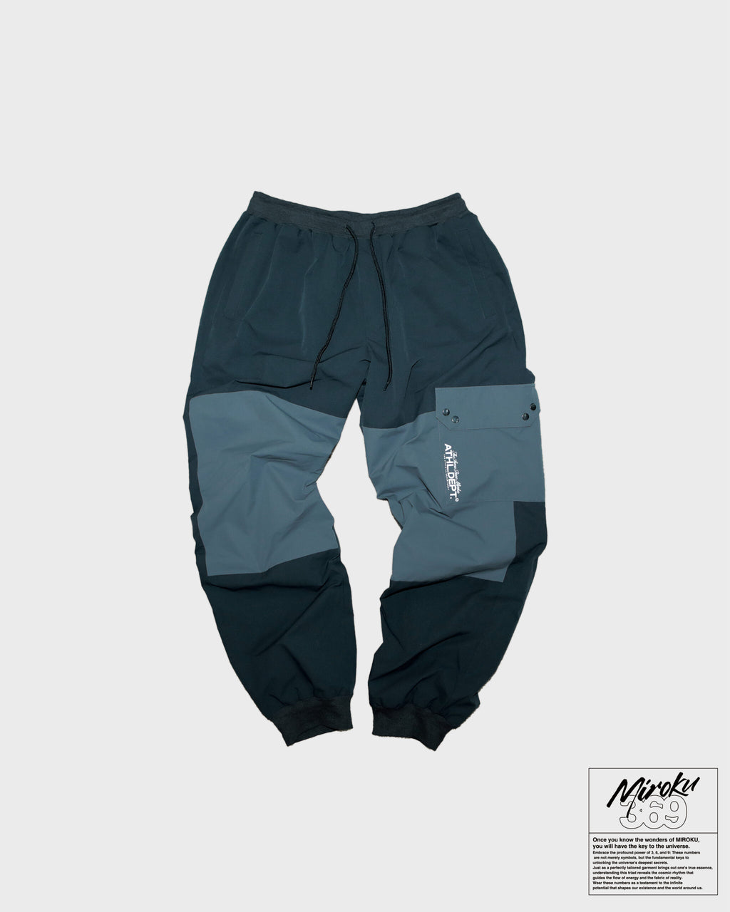 MIROKU EMBLEM  NYLON  PANTS