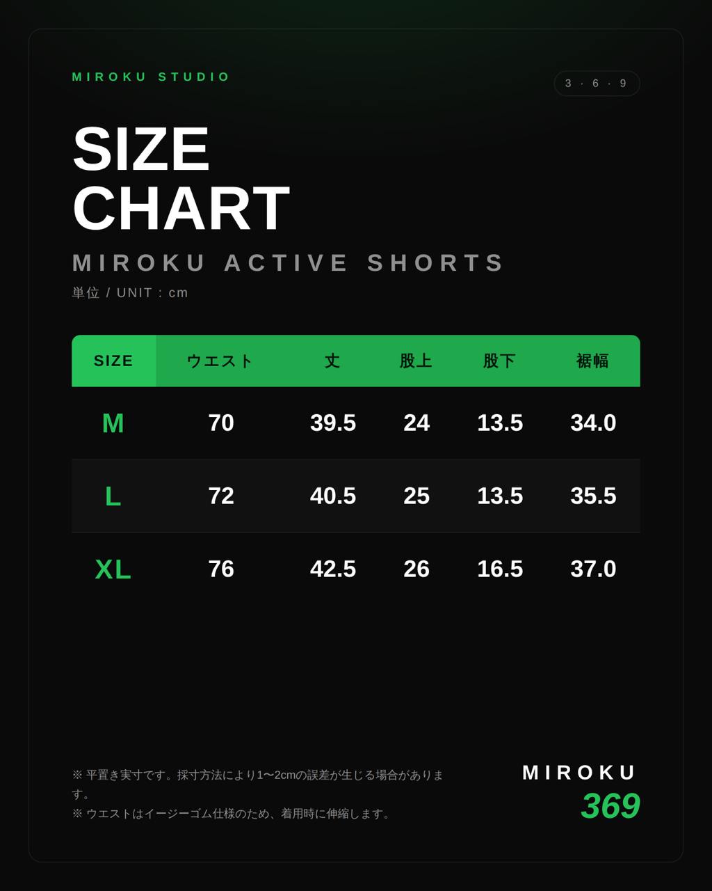 MIROKU ACTIVE SHORTS